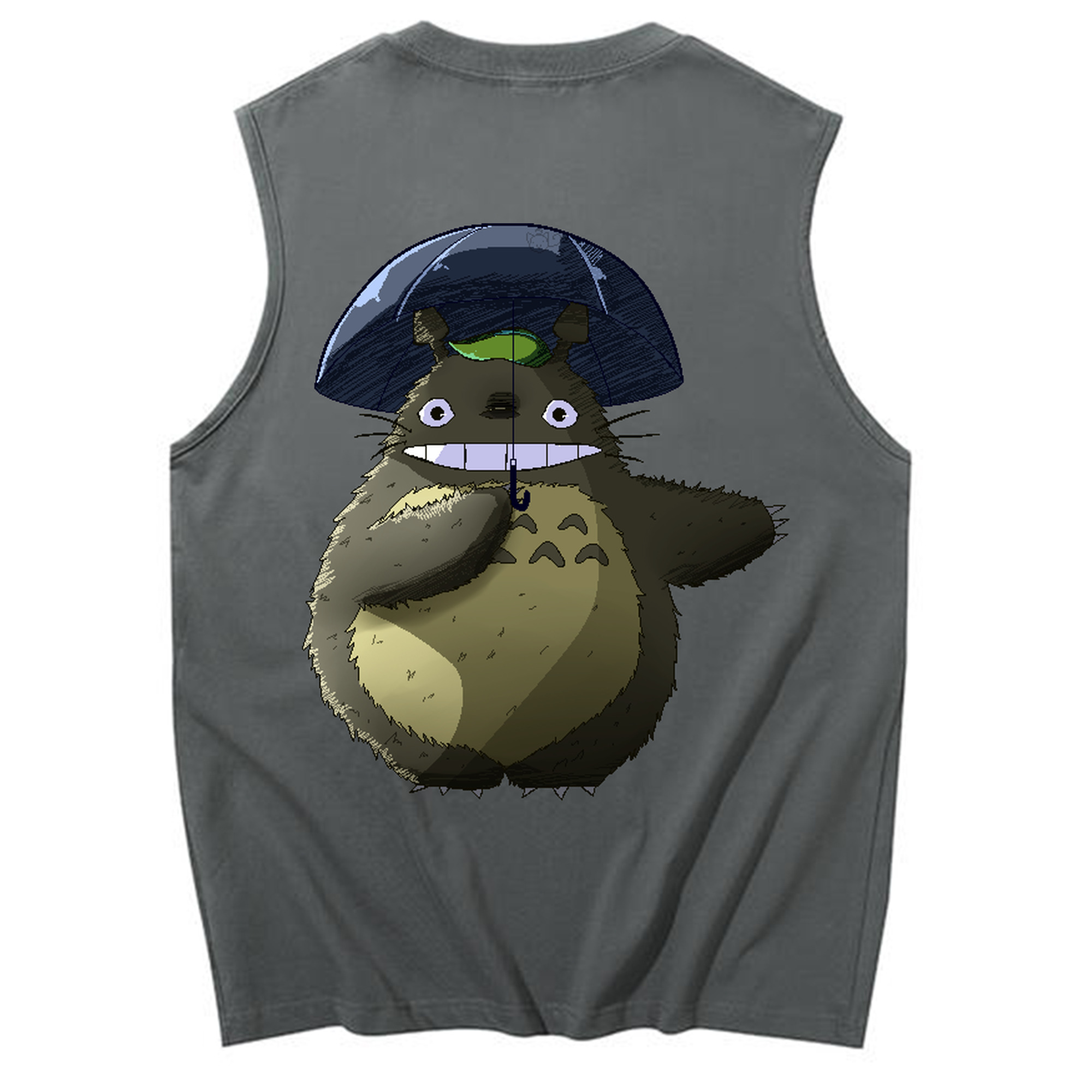 （画像用） となりのトトロ 草壁メイ 草壁サツキ My Neighbor Totoro Satsuki Kusakabe Mei Kusakabe コットン100％タンクトップ（背面プリント）